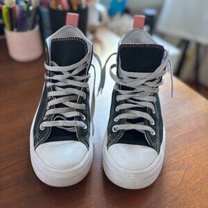 GENTLY WORN: onverse Chuck Taylor All Star EVA Lift Platform BLACK/PINK-Size 5